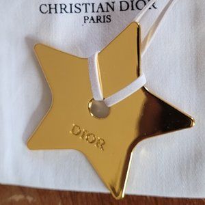 New in box, Gold DIOR necklace or bag charm